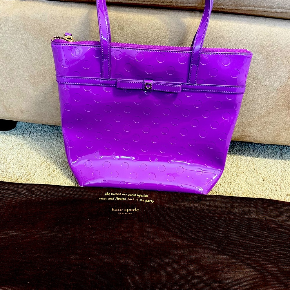 Kate Spade, purple tote